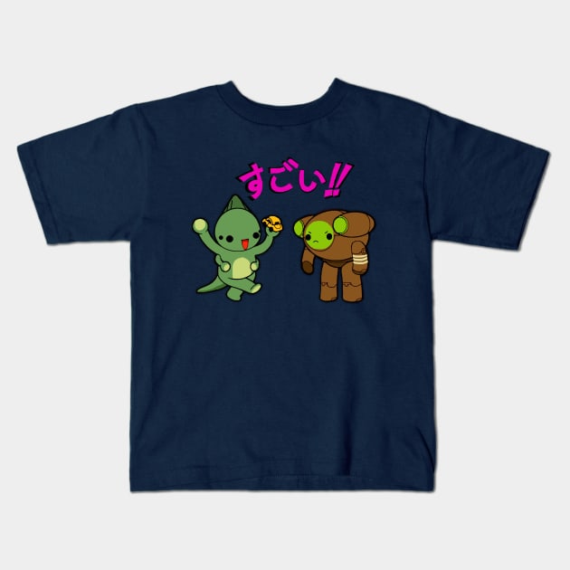 Kaiju Cuties Kids T-Shirt by TheUnseenPeril